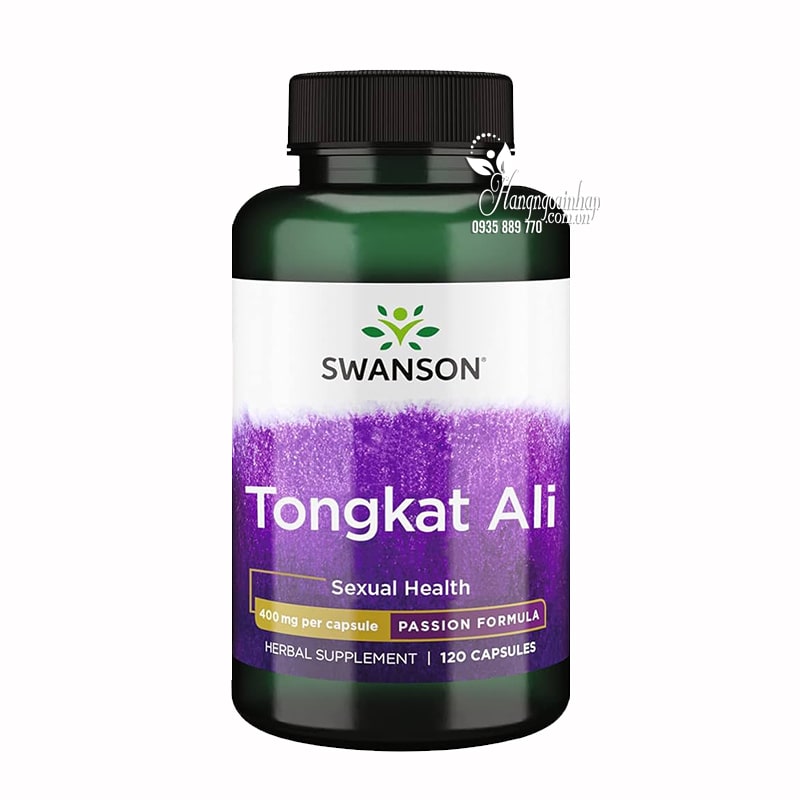 Tongkat Ali Malaysia Swanson Passion 400mg 120 viên của Mỹ