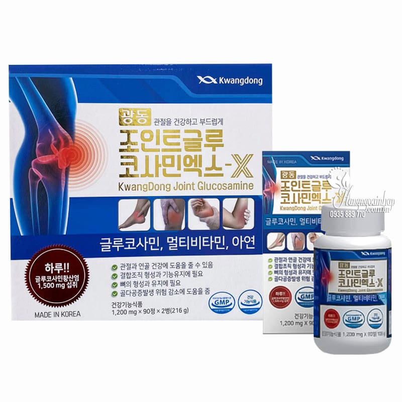 Bổ khớp Kwangdong Joint Glucosamine Hàn Quốc 180 viên