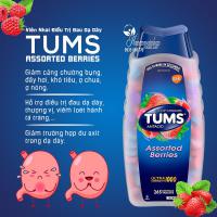 Viên nhai điều trị đau dạ dày Tums Assorted Berries 265 viên của Mỹ 
