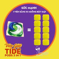 Viên giặt Tide Pods 3 in 1 gói 39 viên của Mỹ mẫu mới