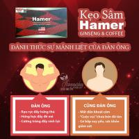 Kẹo sâm Hamer Ginseng & Coffee hộp 32 viên, hàng chính hãng