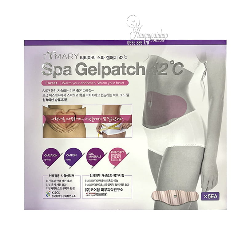 Miếng dán tan mỡ bụng Spa Gelpatch 42 độ C của Hàn Quốc