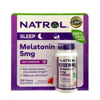Viên ngậm Natrol Melatonin Sleep 5mg 250 viên giúp ngủ ngon