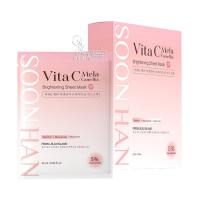 Mặt nạ dưỡng trắng da Vita C Mela Camellia của Hàn Quốc 