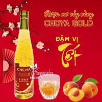 Rượu mơ vảy vàng Choya Gold của Nhật Bản 500ml hộp đỏ