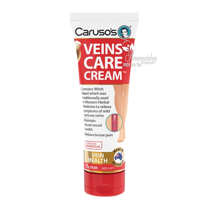 Kem bôi trị suy giãn tĩnh mạch Carusos Veins Care Cream 75g
