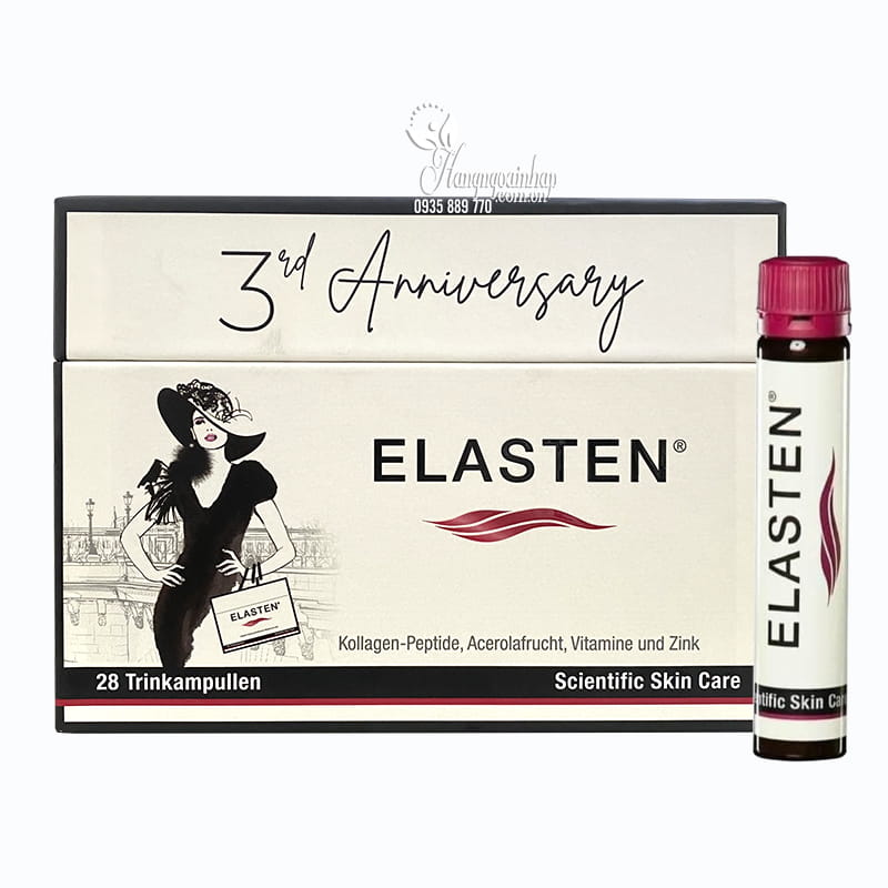 Nước uống Collagen Elasten 28 ống của Đức chống lão hóa