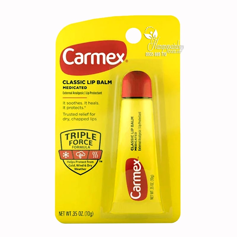 Son dưỡng Carmex Classic Lip Balm Triple Force tuýp 10g 