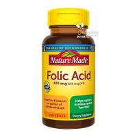 Viên uống bổ sung Folic Acid 400mcg Nature Made 250 viên USA