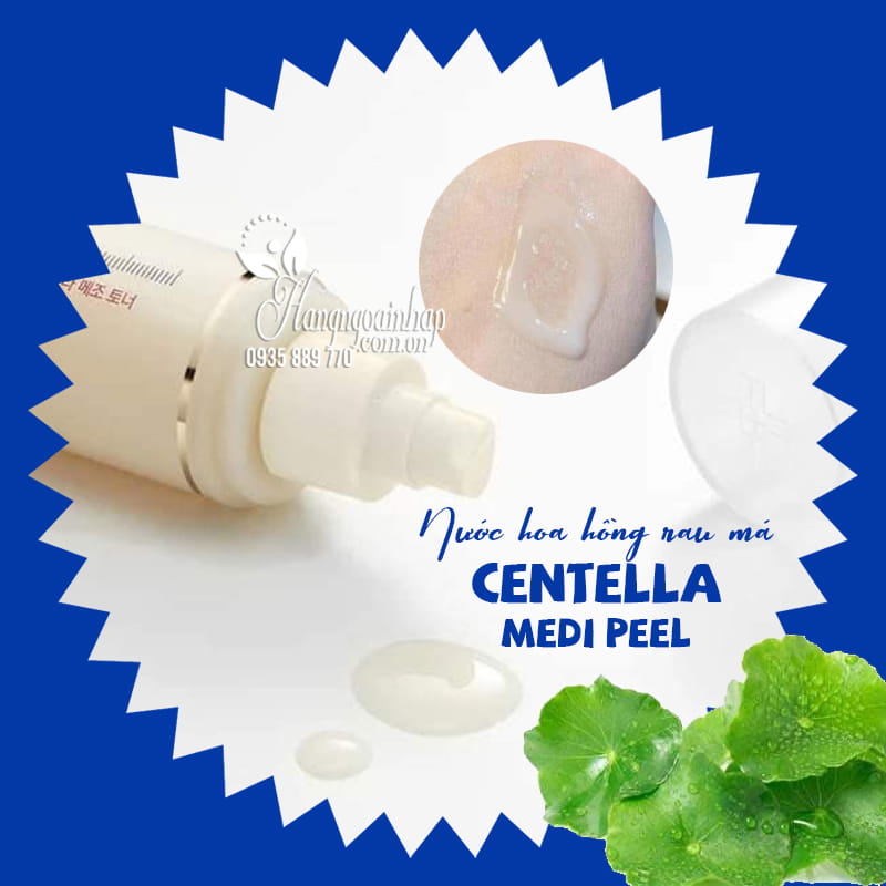 Nước hoa hồng rau má Centella Medi Peel 180ml Hàn Quốc