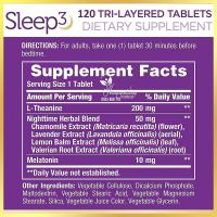 Viên uống hỗ trợ giấc ngủ Nature’s Bounty Sleep 3 Melatonin 120 viên