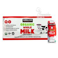 Sữa hữu cơ Kirkland Organic Whole Milk 236ml của Mỹ 18 hộp