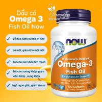 Dầu cá Now Omega 3 Fish Oil 1000mg của Mỹ hộp 100 viên 