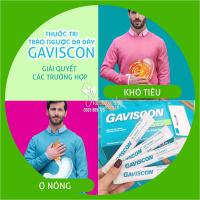 Thuốc Gaviscon của Pháp trị trào ngược dạ dày hộp 24 gói
