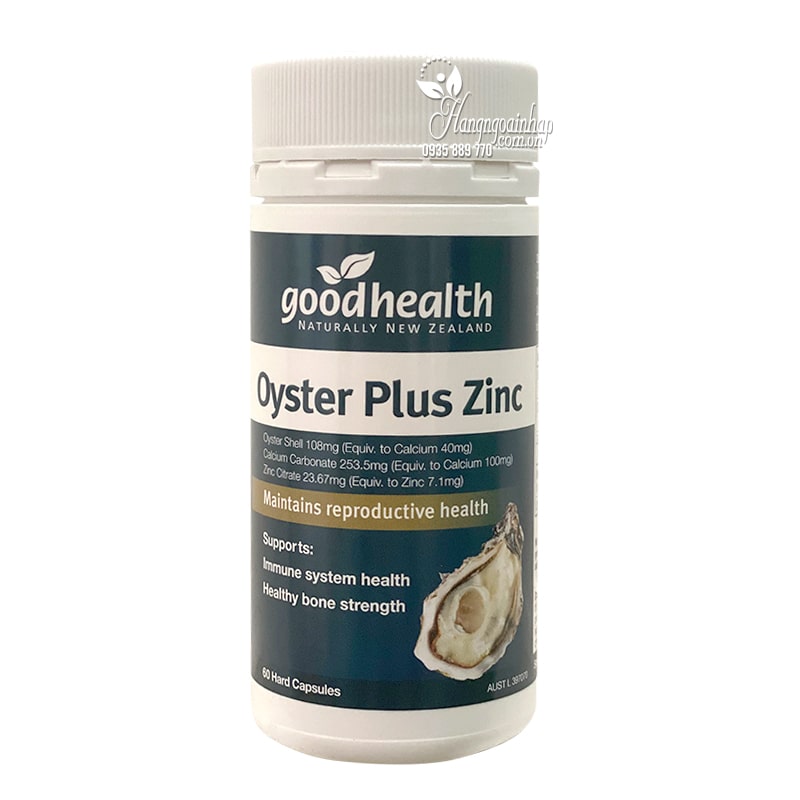 Tinh chất hàu Úc Oyster Plus Zinc Goodhealth 60 viên mới nhất
