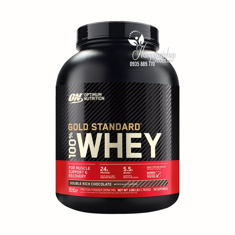 Bột protein Gold Standard Whey của Mỹ vị socola 1,76kg