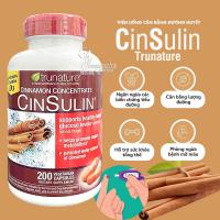 Viên uống cân bằng đường huyết Cinsulin Trunature 200 viên