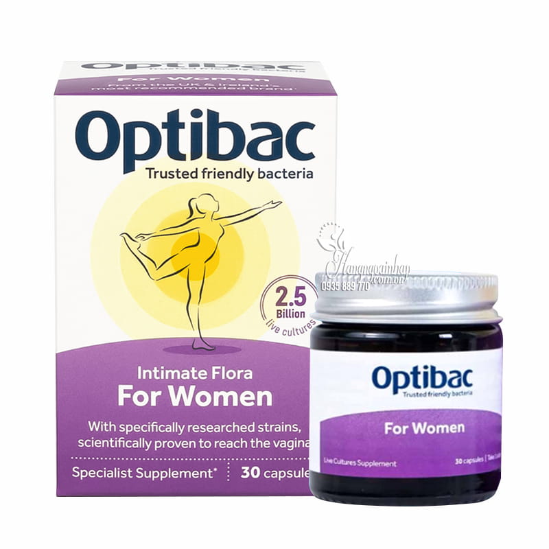 Men vi sinh OptiBac For Women 30 viên của Anh Quốc