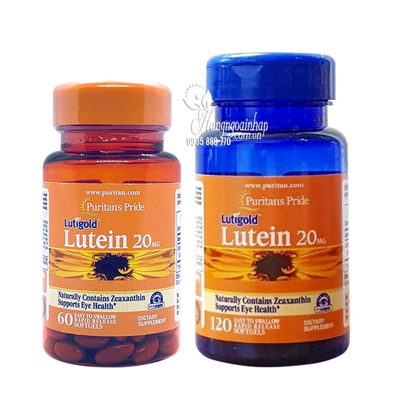 Viên uống bổ mắt Lutigold Lutein 20mg Puritan&#39;s Pride của Mỹ