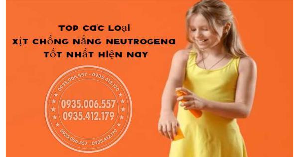 Xem ngay Top các loại xịt chống nắng neutrogena tốt nhất hiện nay