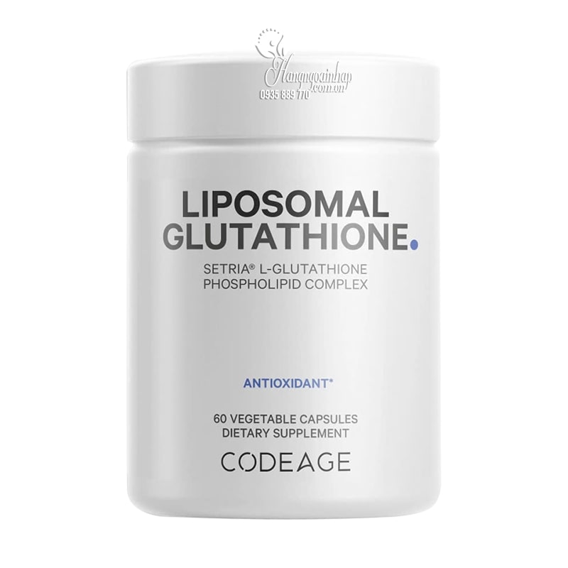 Viên uống trắng da mờ nám Liposomal Glutathione Code Age