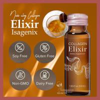 Nước uống Collagen Elixir Isagenix của Mỹ hộp 10 chai x 50ml