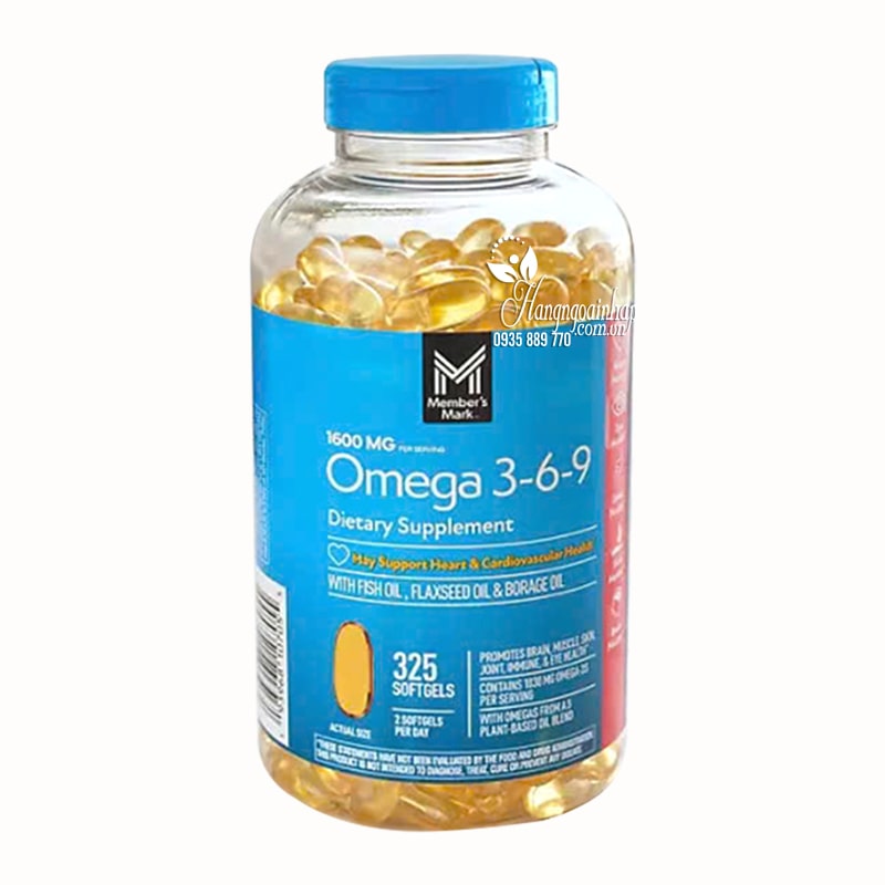 Viên Uống Bổ Sung Dầu Cá Omega 3 6 9 Supports Heart Health