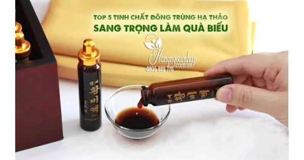 Top 5 tinh chất đông trùng hạ thảo sang trọng làm quà biếu
