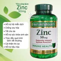 Viên uống kẽm Nature’s Bounty Zinc 50mg 400 Caplets của Mỹ