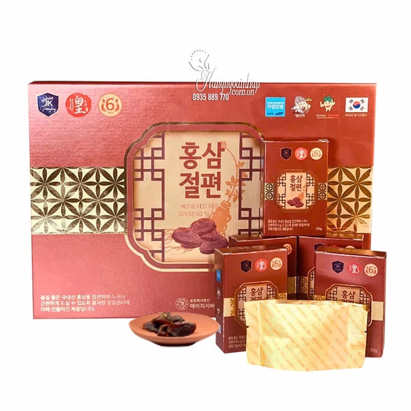 Hồng sâm lát tẩm mật ong HG Bio Hàn Quốc 10 gói x 20g