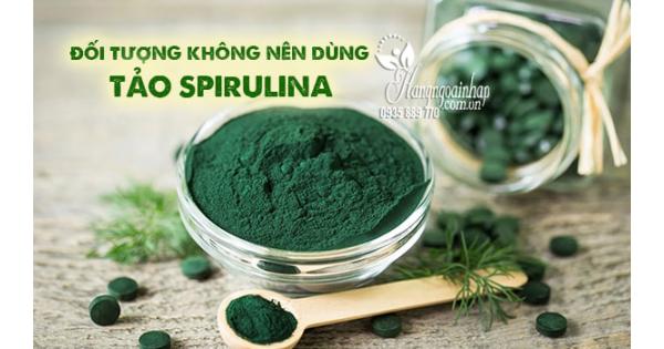 Đối tượng không nên dùng tảo Spirulina, lưu ý khi dùng