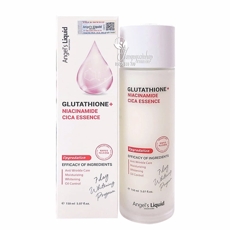 Nước thần trắng da Glutathione Niacinamide Cica Essence 150ml