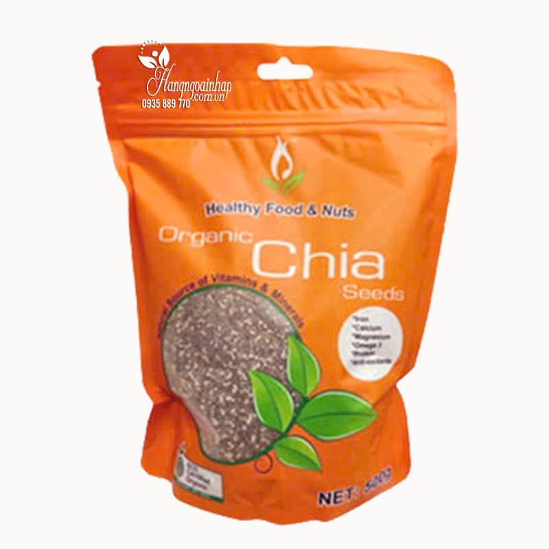 Hạt chia hữu cơ Healthy Food & Nuts Organic Chia Seeds của Úc
