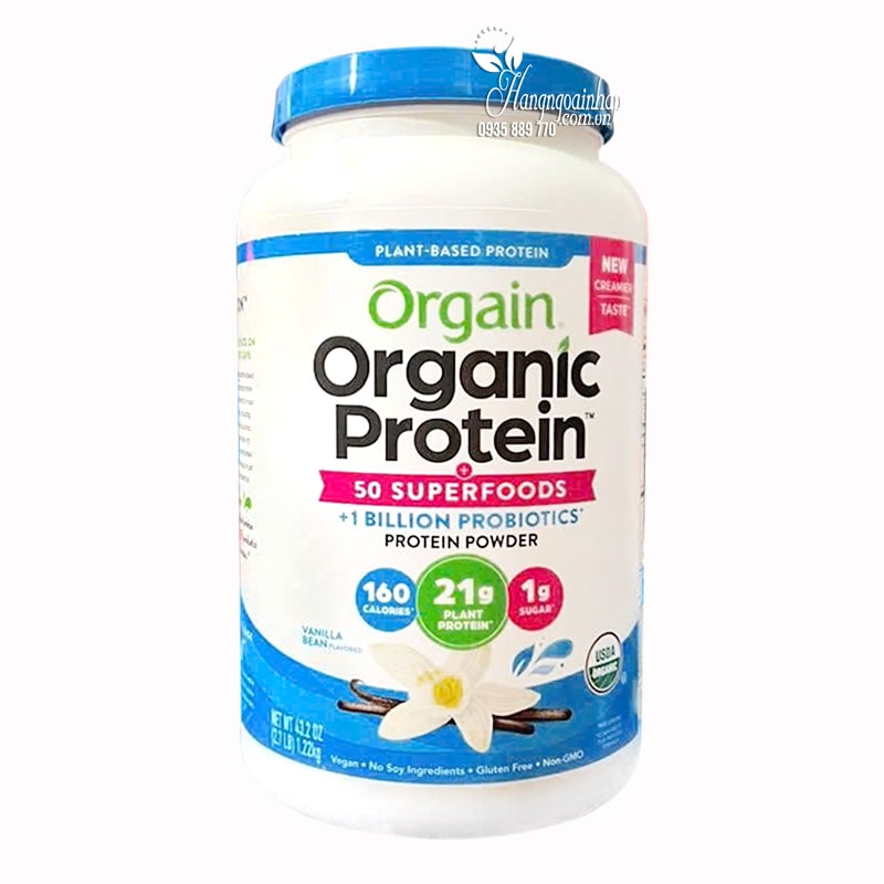 Bột protein hữu cơ Orgain Organic Protein & Superfoods 1,22kg