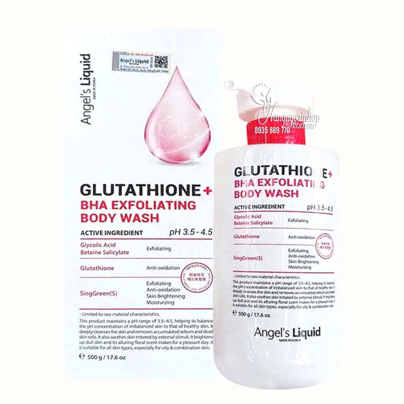 Sữa tắm Glutathione BHA Exfoliating Body Wash 500ml Hàn Quốc