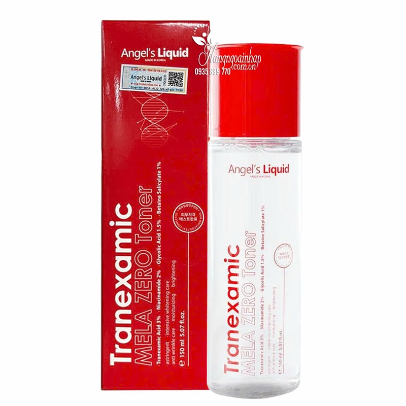 Nước hoa hồng giảm thâm nám Tranexamic Mela Zero Toner 150ml