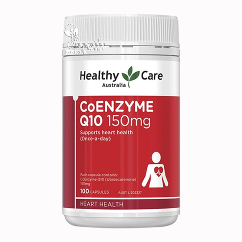 Thuốc bổ tim Healthy Care Coenzyme Q10 150mg Úc 100 viên 