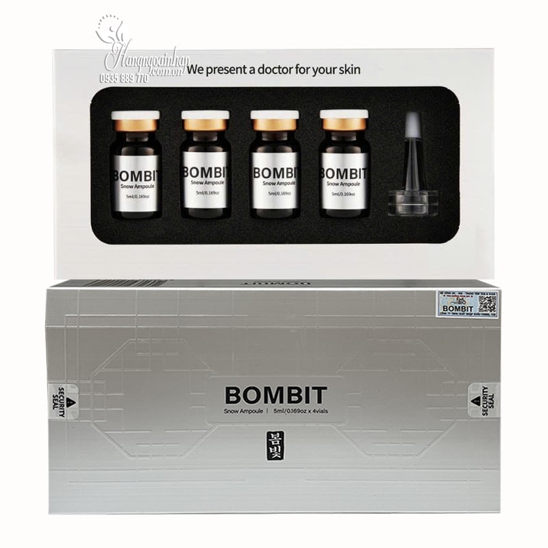 Tinh chất Bombit Snow Ampoule Mesotherapy 4 lọ của Hàn Quốc