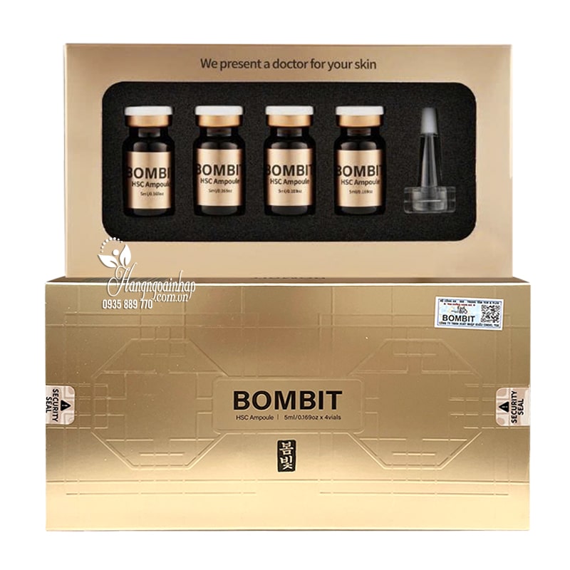 Tinh chất trẻ hóa da Bombit HSC Ampoule của Hàn Quốc 4 lọ