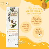 Chai xịt keo ong Vitatree Super Propolis With Manuka Honey mẫu mới