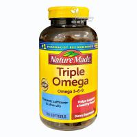 Viên uống Triple Omega 3 6 9 Nature Made 180 viên của Mỹ