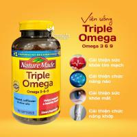 Viên uống Triple Omega 3 6 9 Nature Made 180 viên của Mỹ