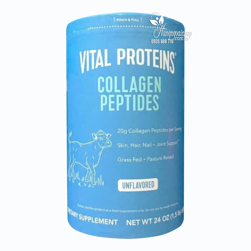 Bột collagen Vital Proteins Collagen Peptides Unflavored của Mỹ