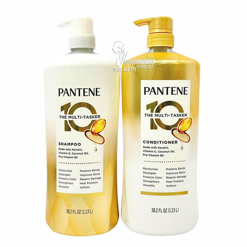 Bộ dầu gội Pantene Multi Tasker 10 của Mỹ phục hồi tóc
