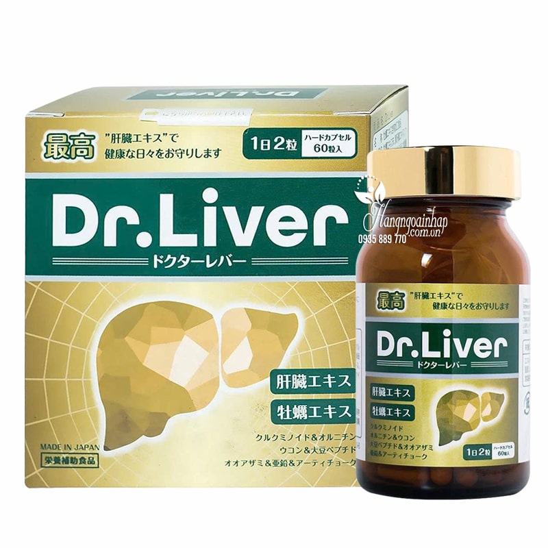 Thải độc gan Dr Liver Jpanwell của Nhật Bản 60 viên
