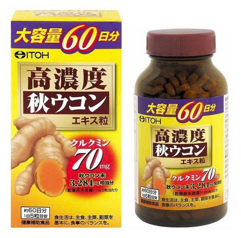 Viên uống tinh chất nghệ cô đặc Itoh 70mg Nhật Bản 300 viên