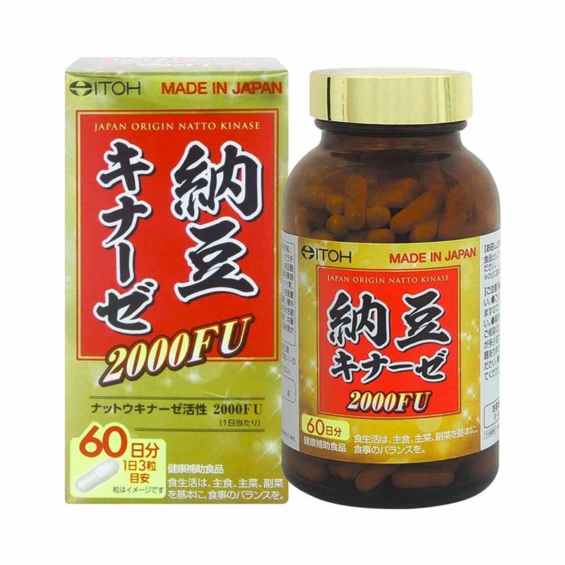 Viên uống hỗ trợ chống đột quỵ Itoh Nattokinase 2000FU