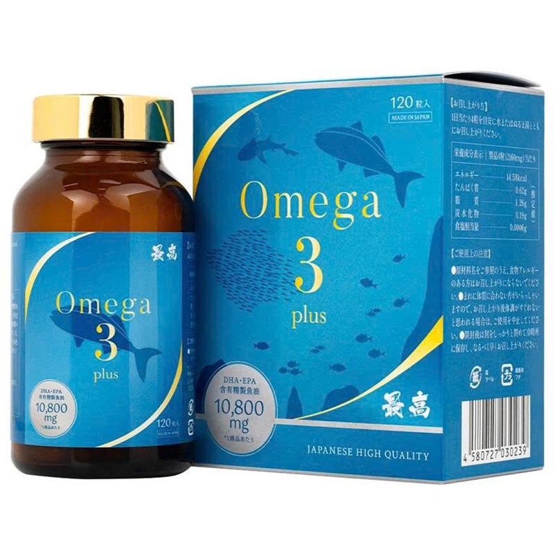 Viên uống Omega 3 Plus Kenko 120 viên của Nhật Bản