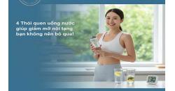 4 Thói quen uống nước giúp giảm mỡ nội tạng bạn không nên bỏ qua