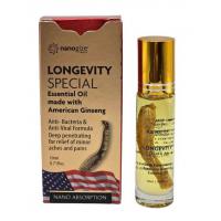 Dầu gió nhân sâm Nanogize Longevity 10ml của Mỹ